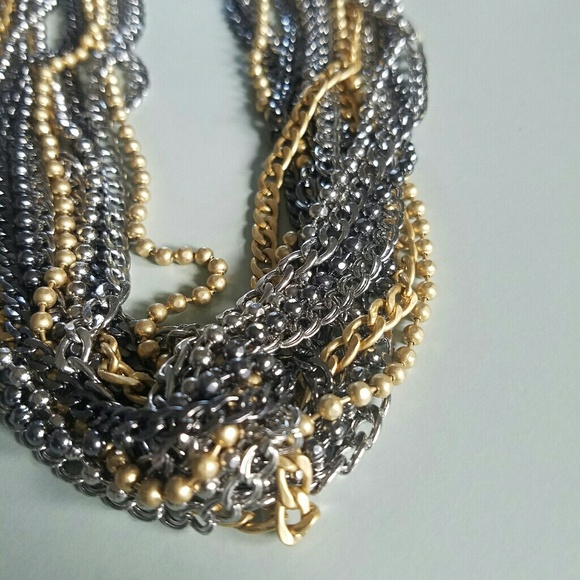 NWOT Lia Sophia Multi Chain Necklace - Picture 3 of 3